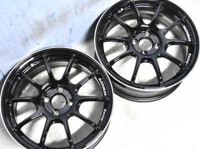 JDM ADVAN RZ2 RZII 16x6.5J 4-hole PCD98 +35 black GBR 4-Wheel Set lightweight (No Tires) - Image 4