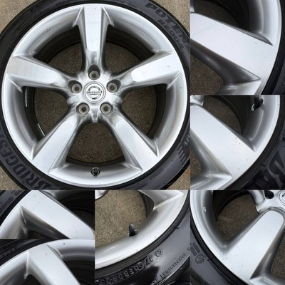 JDM Nissan Fairlady Z Z33 Late Model Genuine Wheels 18x8J/8.5J OFF+30/+ (No Tires) - Image 5