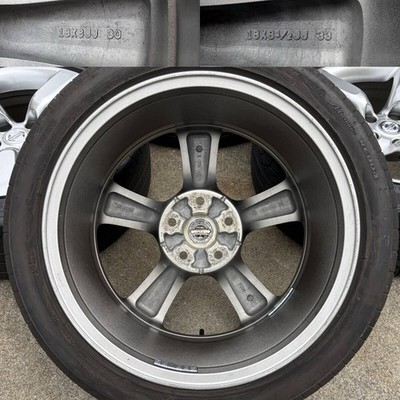 JDM Nissan Fairlady Z Z33 Late Model Genuine Wheels 18x8J/8.5J OFF+30/+ (No Tires) - Image 8