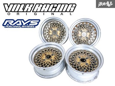 JDM RAYS VOLK RACING Mesh 14x6.5J +6.5 PCD114.3 4H 4-hole Deep Rim Clas (No Tires)