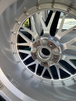 JDM BBS LM 19 8.5J wheels with Legno 4-Wheel Set tires. (No Tires) - Image 3