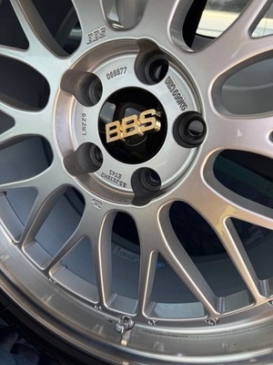 JDM BBS LM 19 8.5J wheels with Legno 4-Wheel Set tires. (No Tires) - Image 7