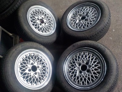 JDM Fiat 500 SSR Mesh 14-inch tire 4-Wheel Set 6J +35 98/4 175/65-14 Mi (No Tires)