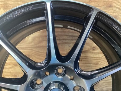 JDM WEDS Weds Sport SA-25R 18x7.0J 5/114.3 +53 WBC Used set of 4 wheels (No Tires) - Image 4