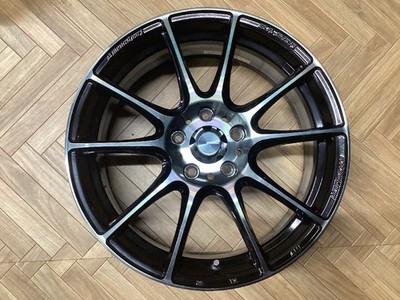JDM WEDS Weds Sport SA-25R 18x7.0J 5/114.3 +53 WBC Used set of 4 wheels (No Tires) - Image 5