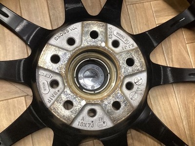JDM WEDS Weds Sport SA-25R 18x7.0J 5/114.3 +53 WBC Used set of 4 wheels (No Tires) - Image 9