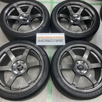 JDM RAYS TE37 SAGA SL 189.5j +45 PCD114.3 Bridgestone Potenza RE-71RS (No Tires)