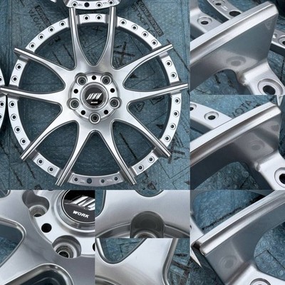 JDM Out of print WORK EMOTION CR3P Step Rim 19-inch/Ribber Slim 185H P (No Tires) - Image 6