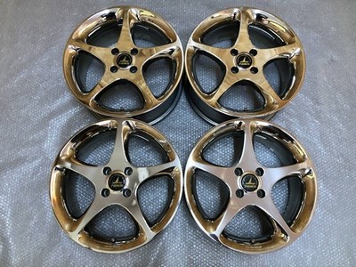 JDM Out of Print TOM's 16x7J +38 Aluminum Wheel PCD100 TOMS TRD AE111 A (No Tires)