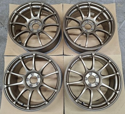 JDM Advan Racing RZ Wheels 4-Wheel Set 17x7.5J Subaru Toyota (No Tires)