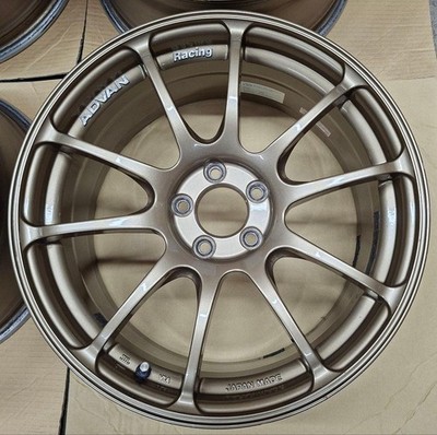 JDM Advan Racing RZ Wheels 4-Wheel Set 17x7.5J Subaru Toyota (No Tires) - Image 2
