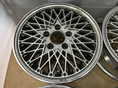 JDM Vintage SSR Flying Pug Mesh 3-Piece Wheels 15-inch 6.5J +42 offset (No Tires) - Image 4