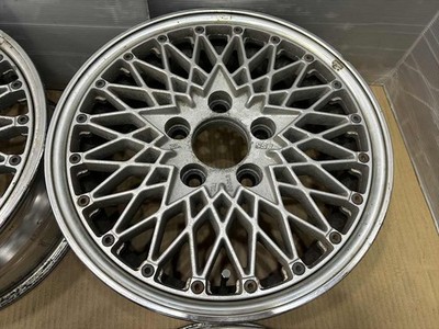 JDM Vintage SSR Flying Pug Mesh 3-Piece Wheels 15-inch 6.5J +42 offset (No Tires) - Image 5