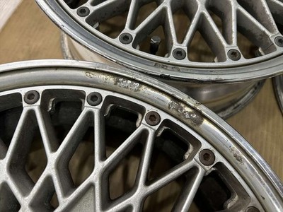 JDM Vintage SSR Flying Pug Mesh 3-Piece Wheels 15-inch 6.5J +42 offset (No Tires) - Image 6