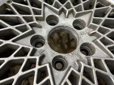 JDM Vintage SSR Flying Pug Mesh 3-Piece Wheels 15-inch 6.5J +42 offset (No Tires) - Image 7