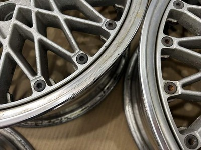 JDM Vintage SSR Flying Pug Mesh 3-Piece Wheels 15-inch 6.5J +42 offset (No Tires) - Image 8