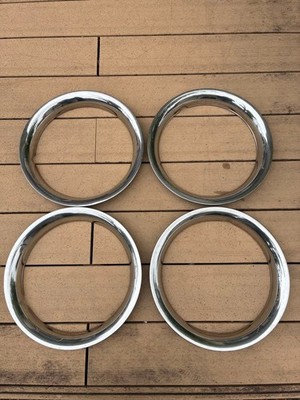 JDM Trim rings 13-inch set of 4 Moon Eyes for older cars. (No Tires)