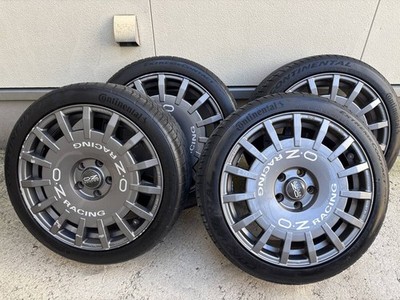 JDM OZ Sports RR Rally Racing 235/40R18 Continental tires PCD114.3 8.0 (No Tires)