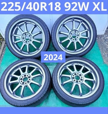 JDM 225/40R18 Summer Tires with aluminum wheels PCD 114.3/5 holes (No Tires)