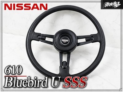 JDM Classic CarRare Nissan Genuine 610 Bluebar U SSS Steering Wheel / (No Tires)